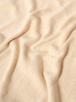 Mint Velvet Triangle Knit Scarf, Natural - view 2, Natural