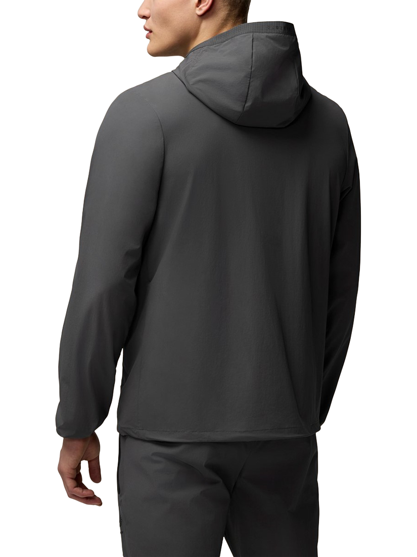 Product image 2 of 4, which shows Castore Men's Flex Classic Woven Jacket, Gunmetal/Black, S