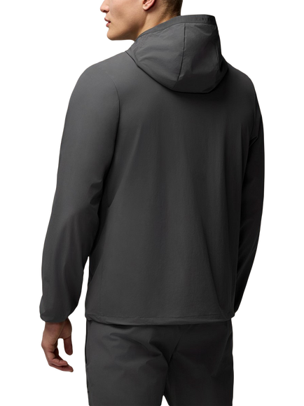 Castore Men's Flex Classic Woven Jacket, Gunmetal/Black - view 2, Gunmetal/Black