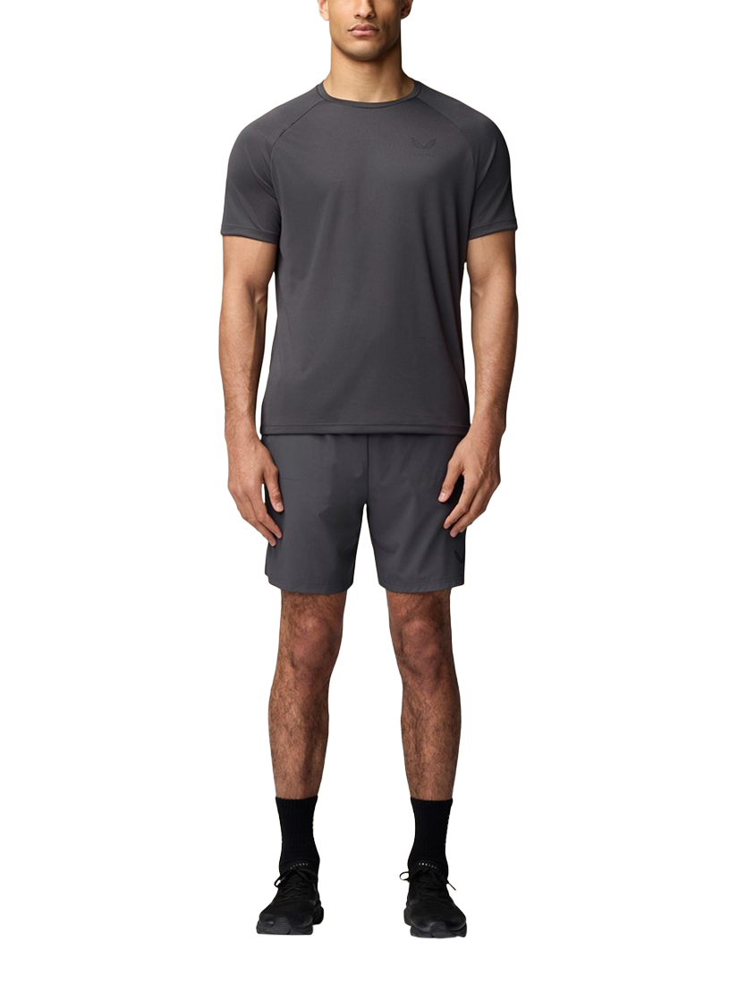 Product image 3 of 3, which shows Castore Men's Adapt Training T-Shirt, Black/Gunmetal, XXL
