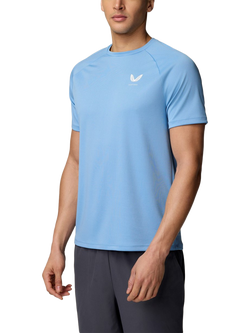 Castore Men's Adapt Training T-Shirt, Cool Blue/Mid Grey