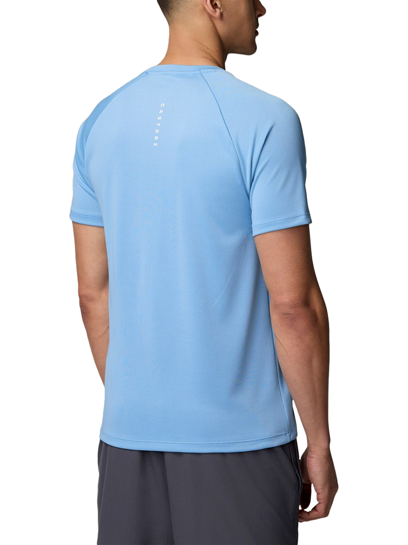 Product image 2 of 3, which shows Castore Men's Adapt Training T-Shirt, Cool Blue/Mid Grey, XS