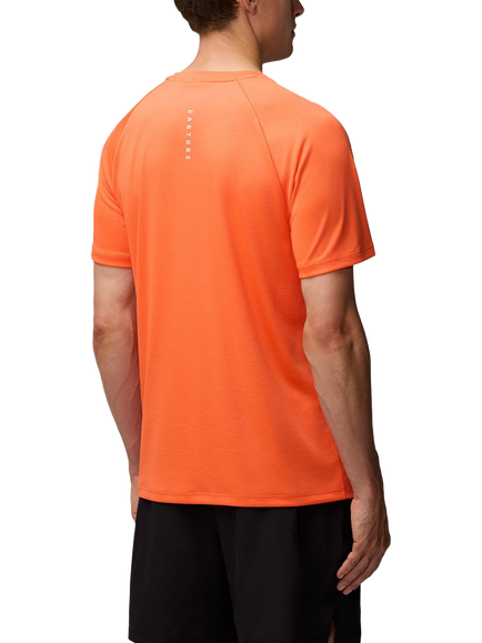 Castore Men's Adapt Training T-Shirt - view 2, Bright Orange/Mid Grey