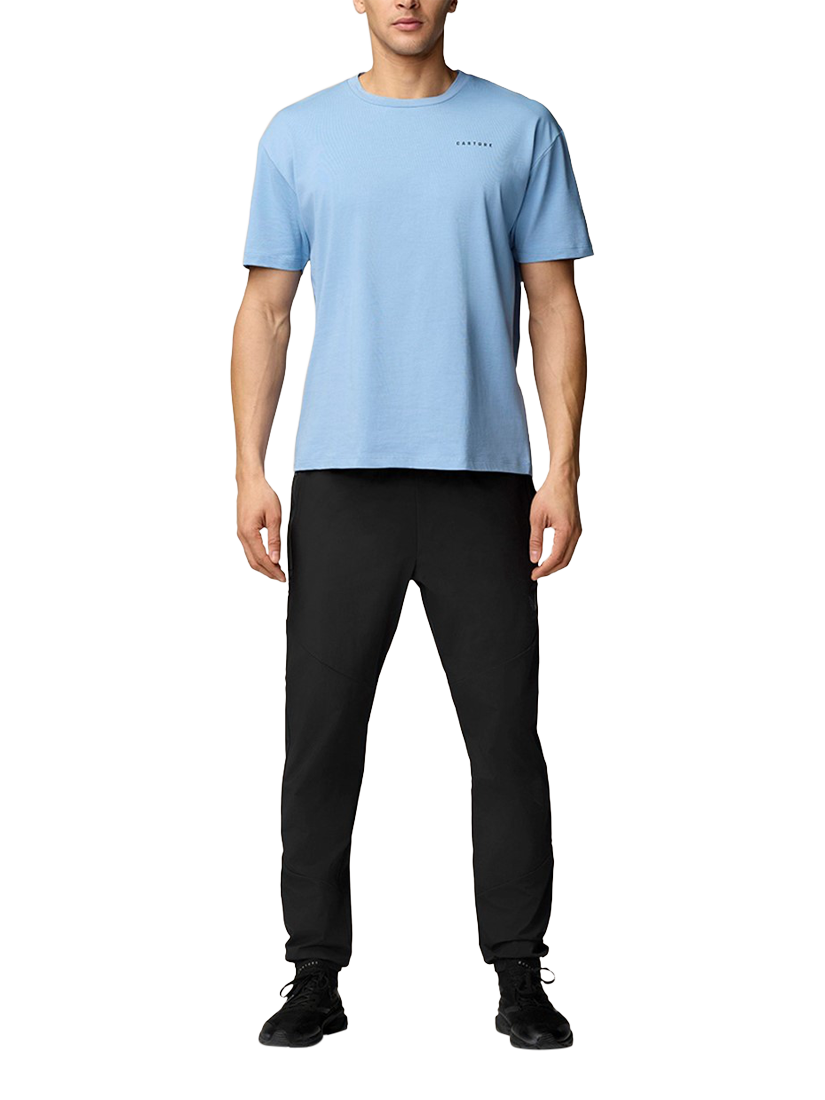 Product image 3 of 3, which shows Castore Men's Flex Classic Woven Joggers, Black/Gunmetal, S