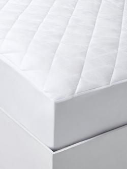 John Lewis Synthetic Mattress Protector - view 2, White