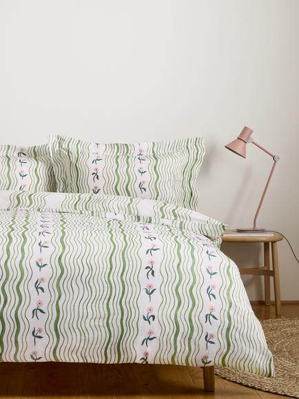 John Lewis x Anine Cecilie Iversen Ribbon Duvet Cover Set, Multi - view 2, Multi