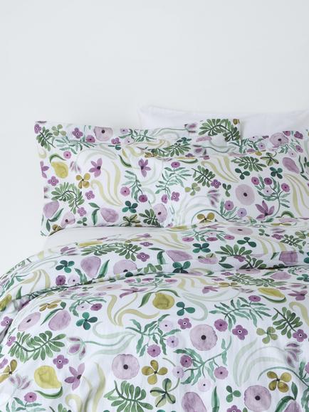 John Lewis x Anine Cecilie Iversen Violet Duvet Cover Set, Multi, Multi