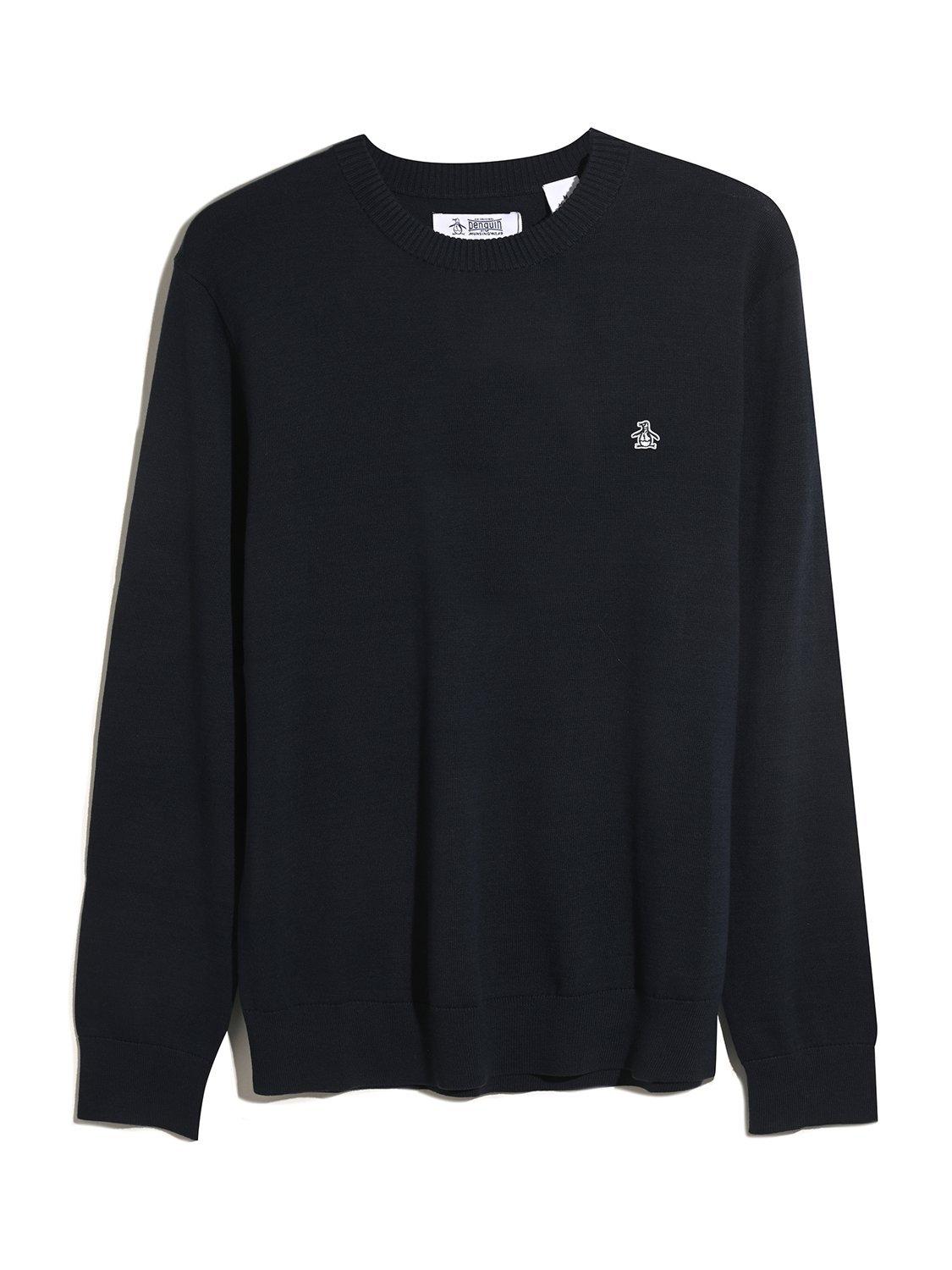 Product image 4 of 5, which shows Original Penguin Cotton Crew Neck Jumper, Dark Sapphire, XS