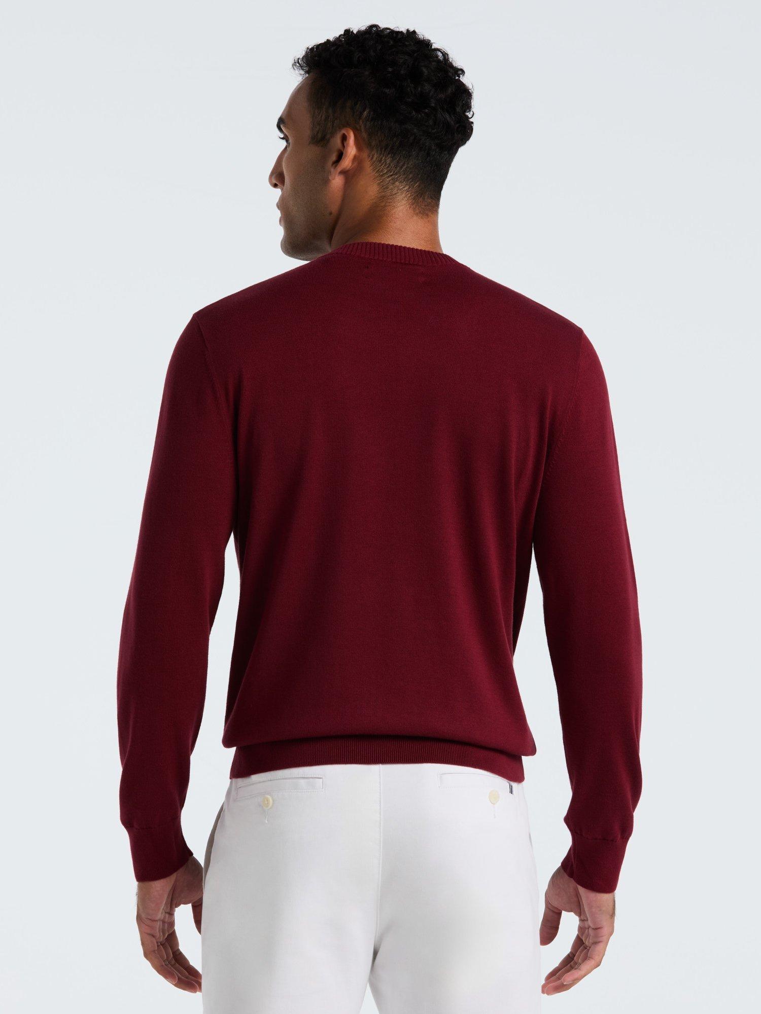 Product image 5 of 5, which shows Original Penguin Cotton Crew Neck Jumper, Cabernet, XS