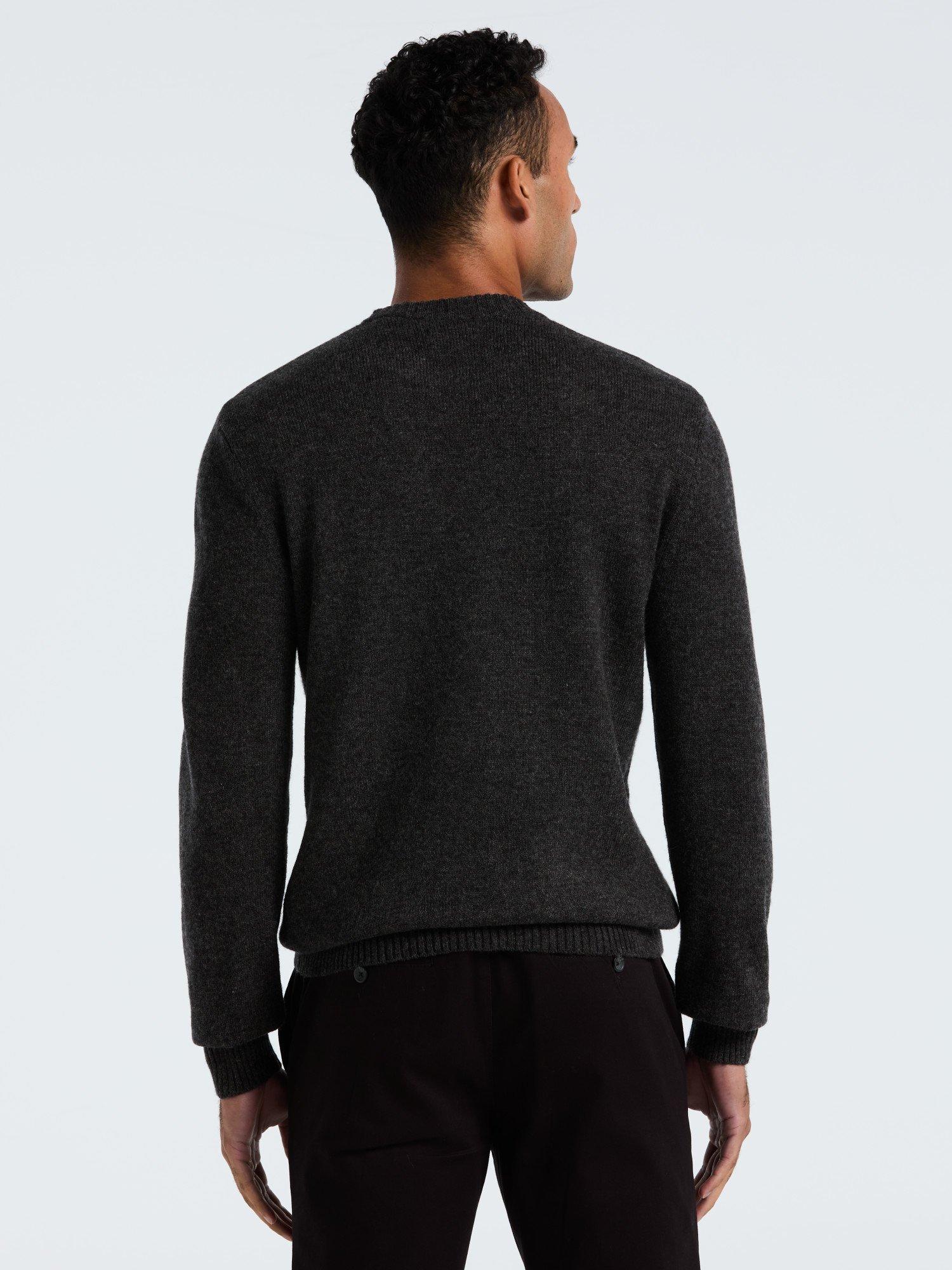 Product image 5 of 5, which shows Original Penguin Lambswool Crew Neck Jumper, Charcoal, L