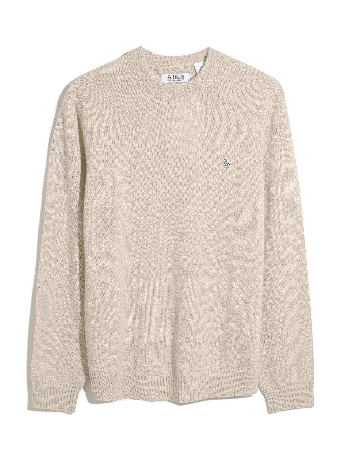 Product image 4 of 5, which shows Original Penguin Lambswool Crew Neck Jumper, Birch, XS