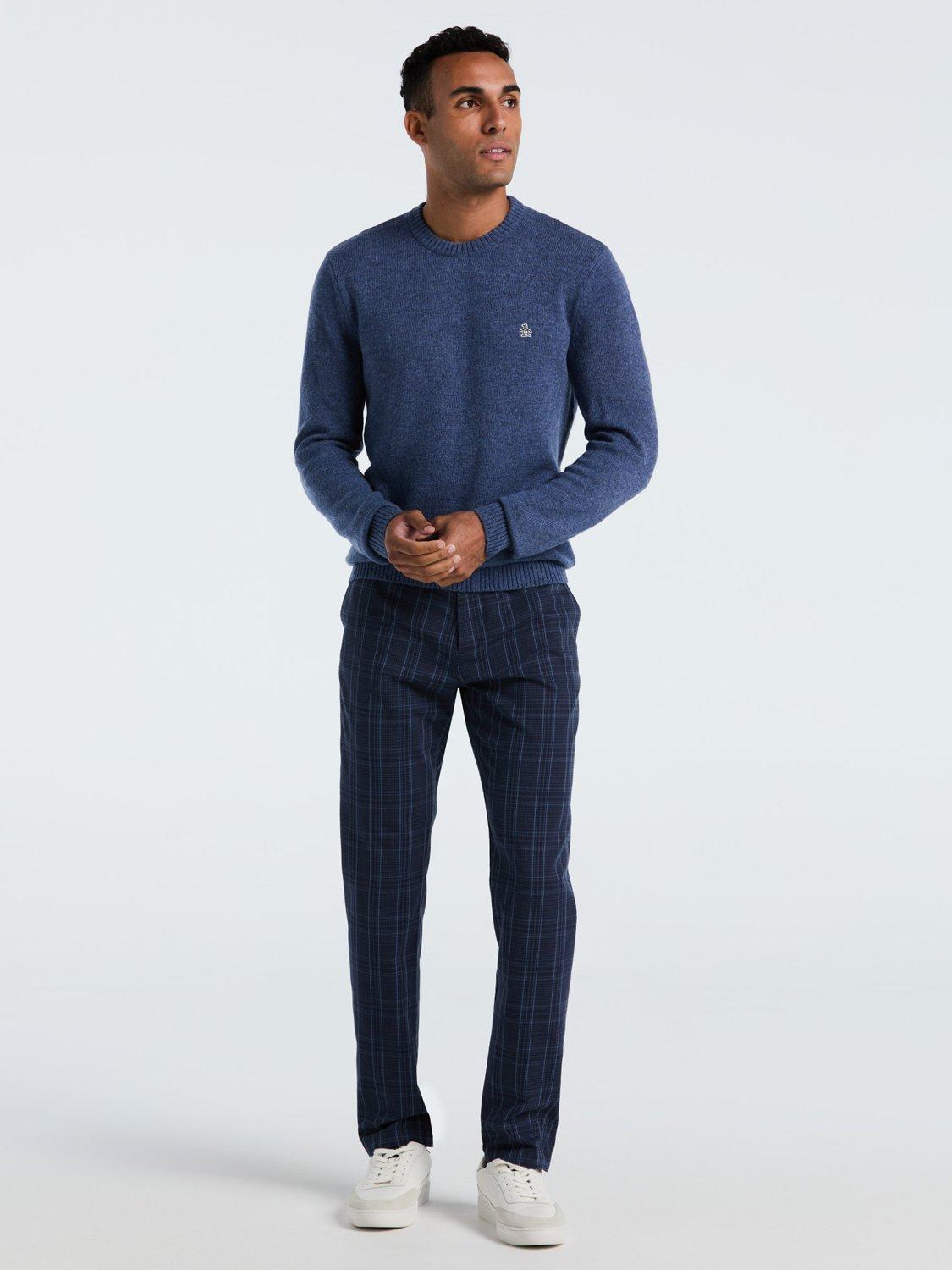 Product image 3 of 5, which shows Original Penguin Lambswool Crew Neck Jumper, Sargasso Sea, XS