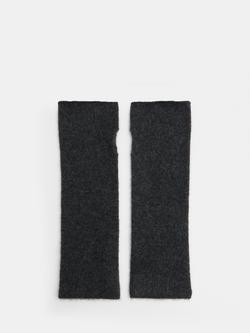 HUSH Cashmere Handwarmers, Charcoal Marl