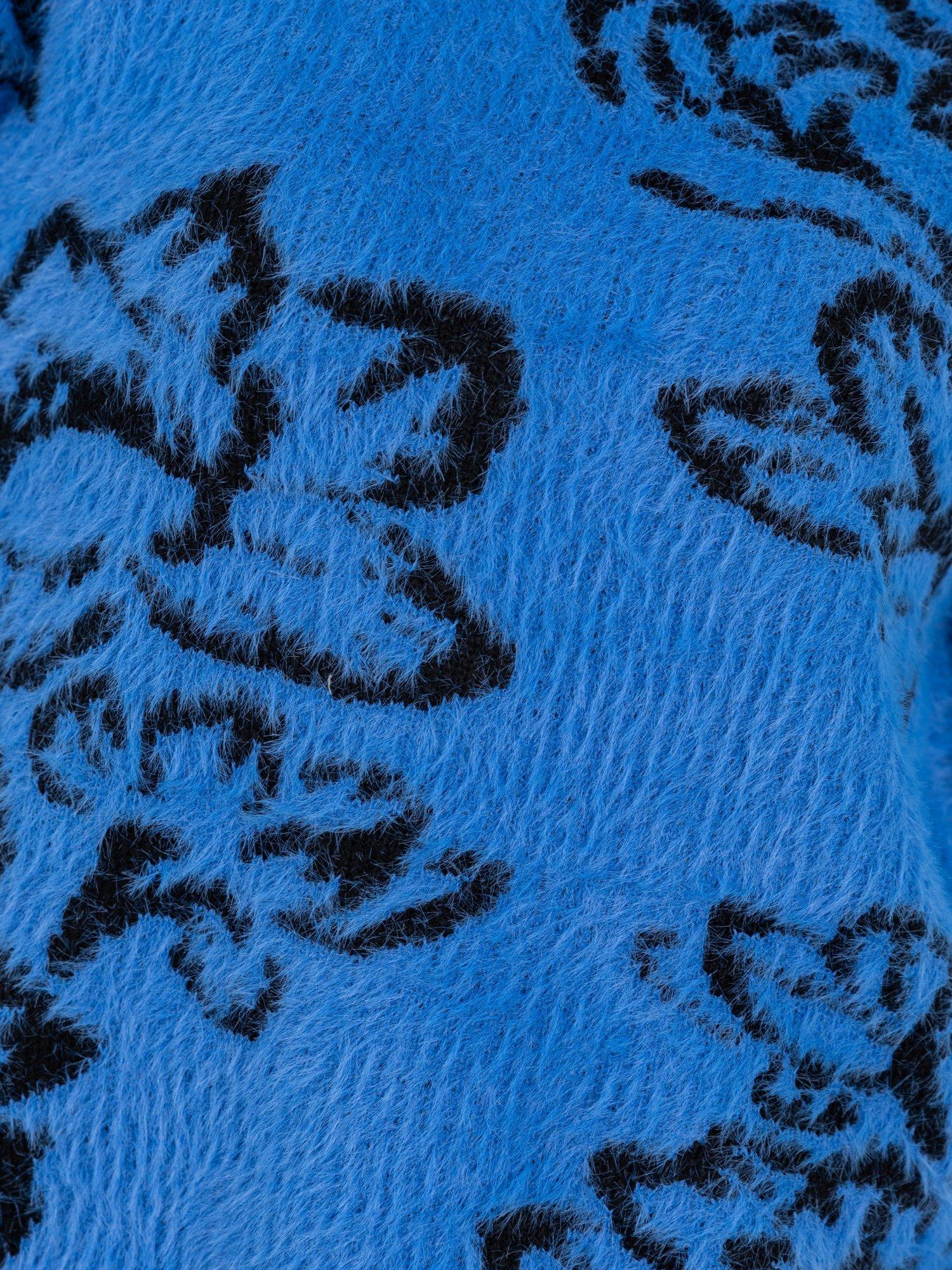 Product image 9 of 9, which shows Lovedrobe Floral Jacquard Jumper, Blue, 8-10