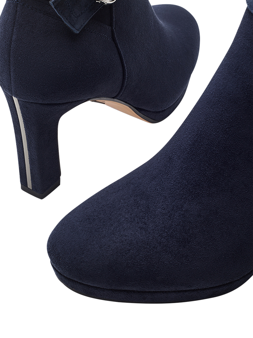 Product image 4 of 4, which shows Moda in Pelle Pelko Buckle Ankle Boots, Navy, 3