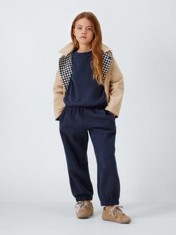 John Lewis Kids' Balloon Sleeve Jumper, Blue - view 2, Blue