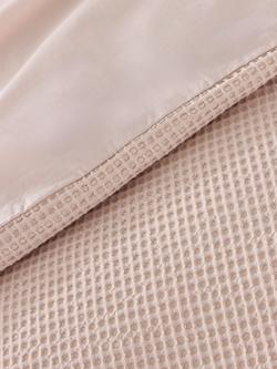 John Lewis Aurelia Pure Cotton Waffle Duvet Cover Set - view 2, Rose