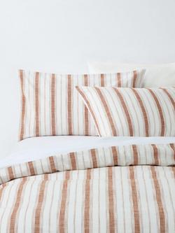 John Lewis Banco Duvet Cover Set, Auburn