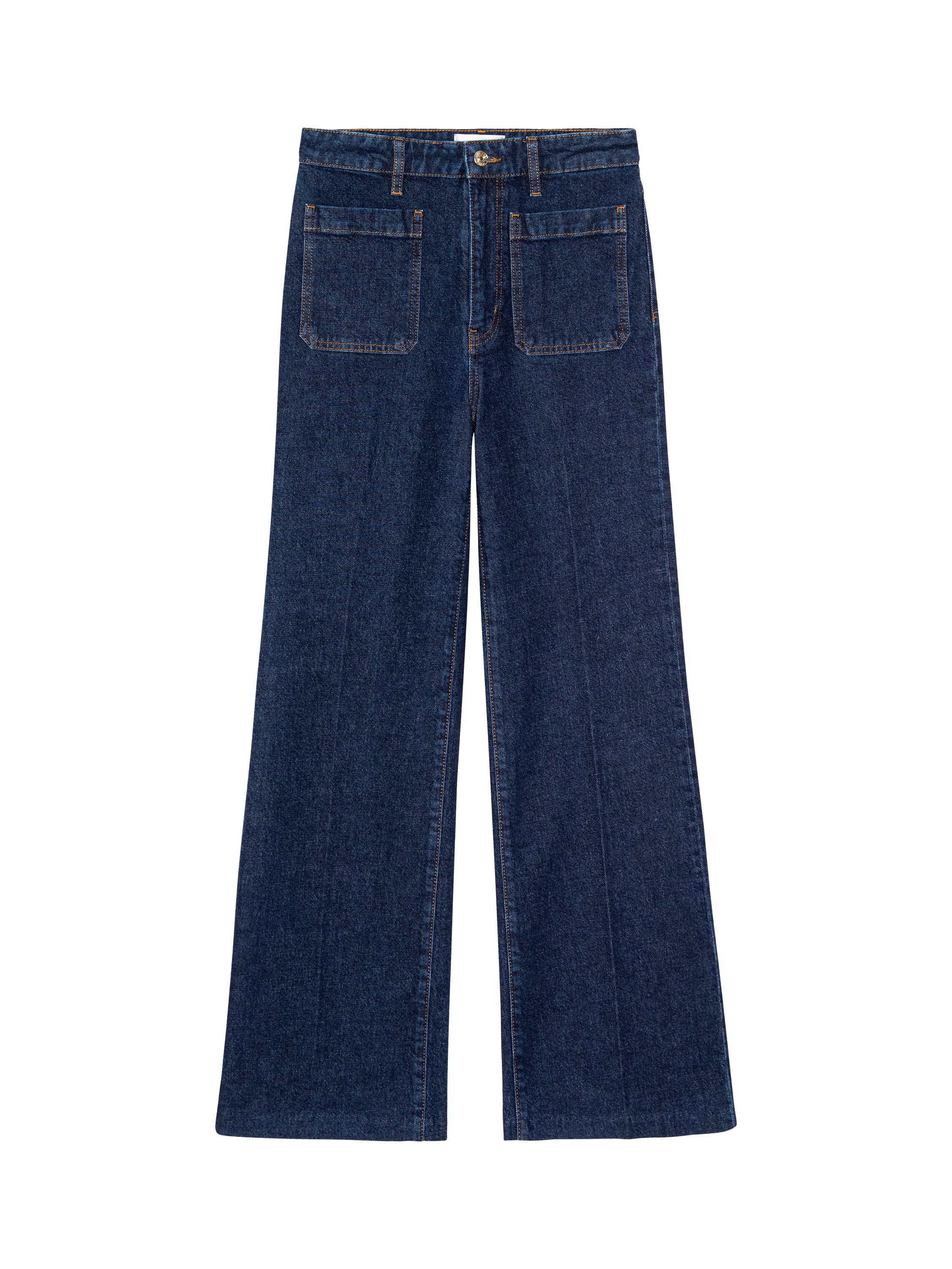 Product image 1 of 1, which shows FRAME The Refined High Rise Wide Leg Jeans, Taboo, 25