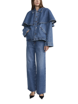 FRAME The Cape Denim Jacket, Blue