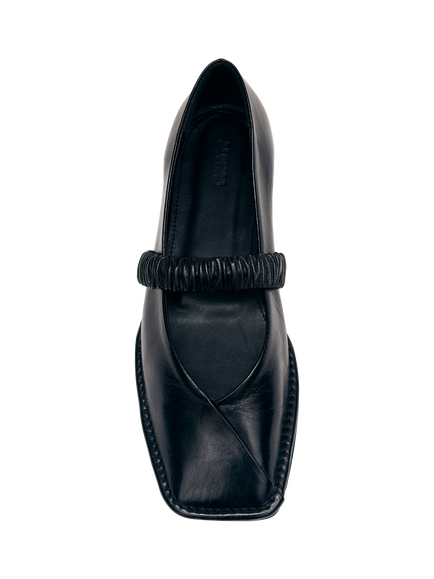 ALOHAS Lautan Leather Ballet Flat Shoes, Black - view 2, Black