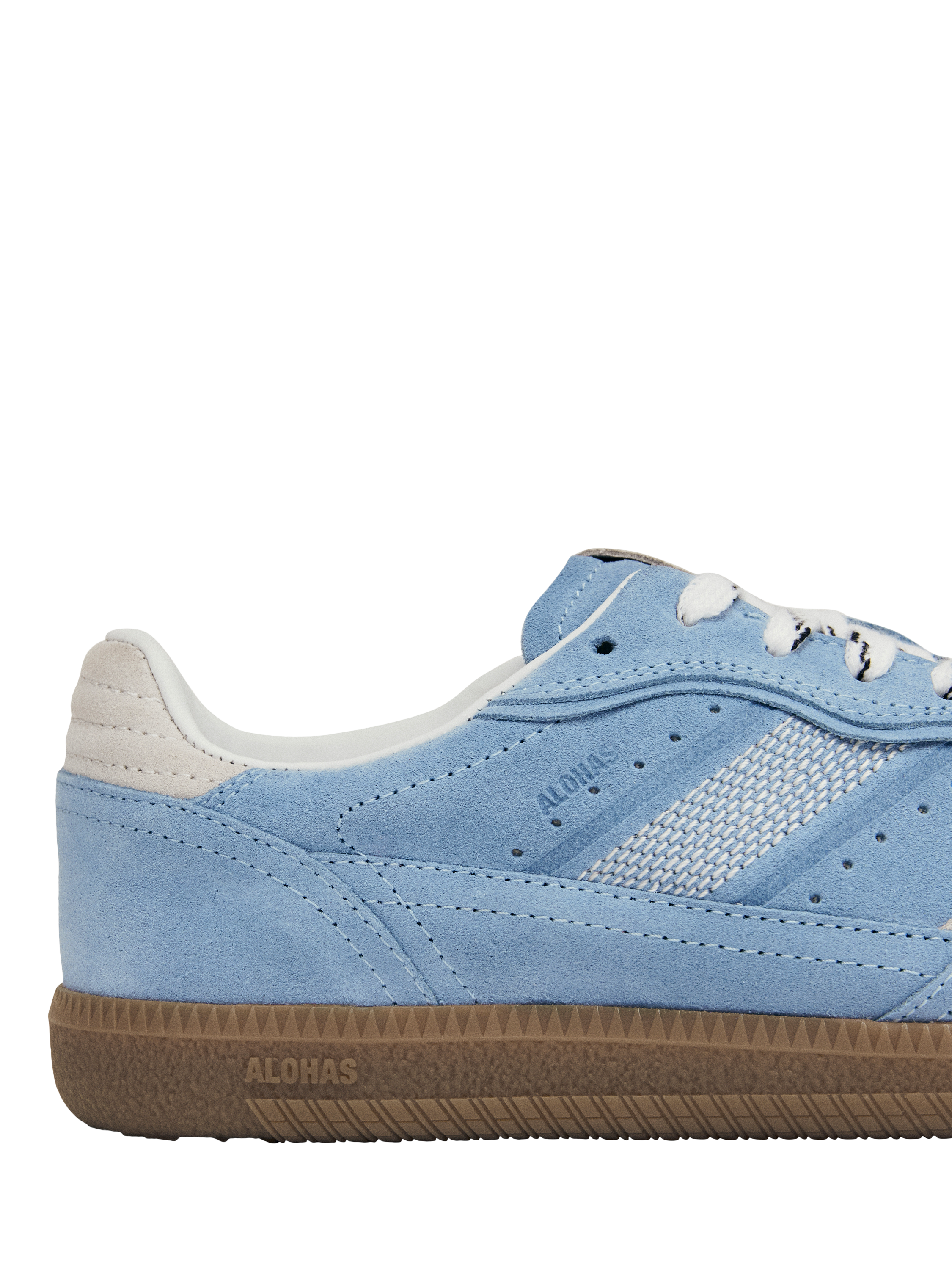 Product image 2 of 7, which shows ALOHAS TB.490 Rife Suede Blend Trainers, Cornflower Blue, EU37