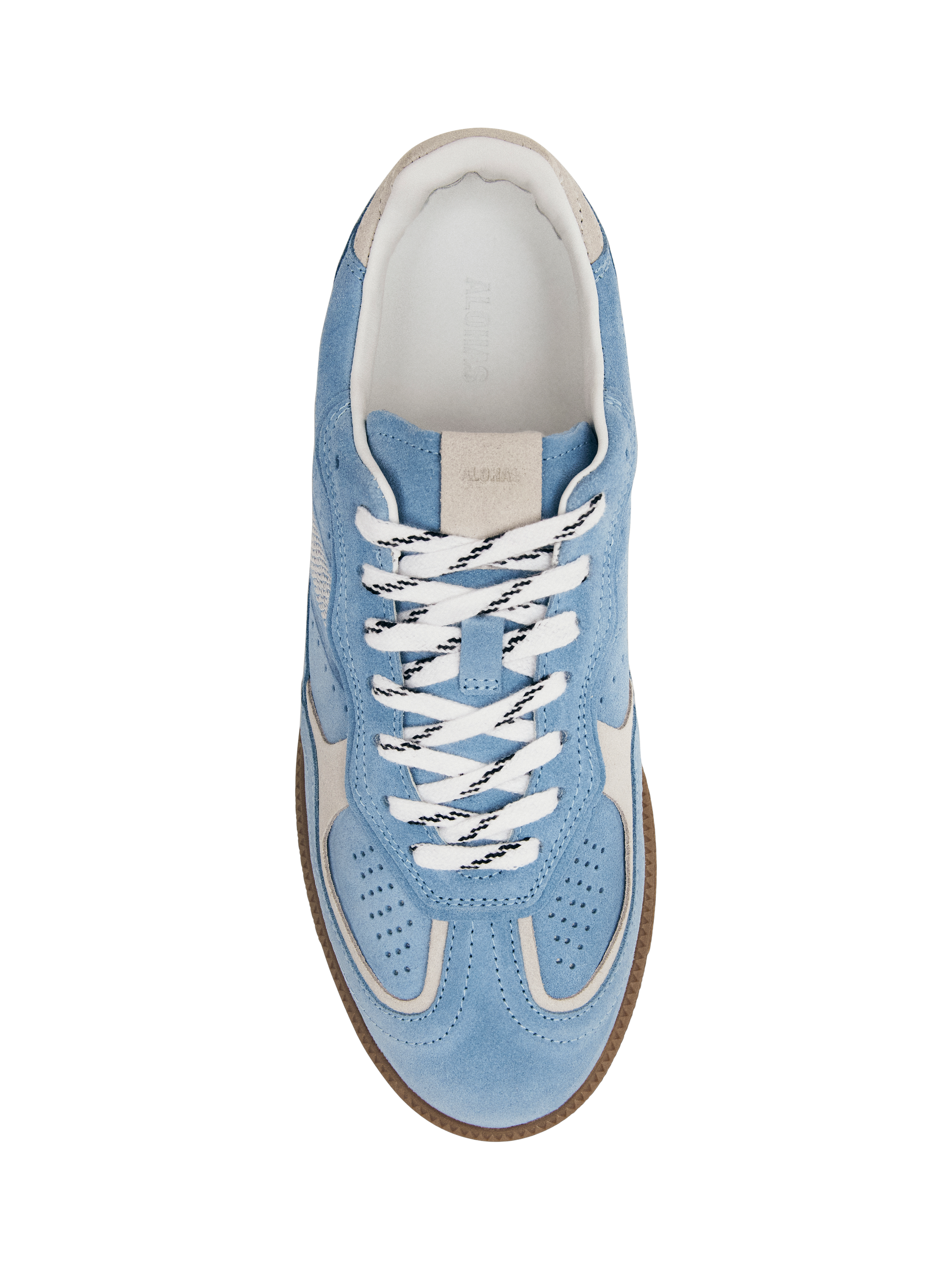 Product image 4 of 7, which shows ALOHAS TB.490 Rife Suede Blend Trainers, Cornflower Blue, EU37