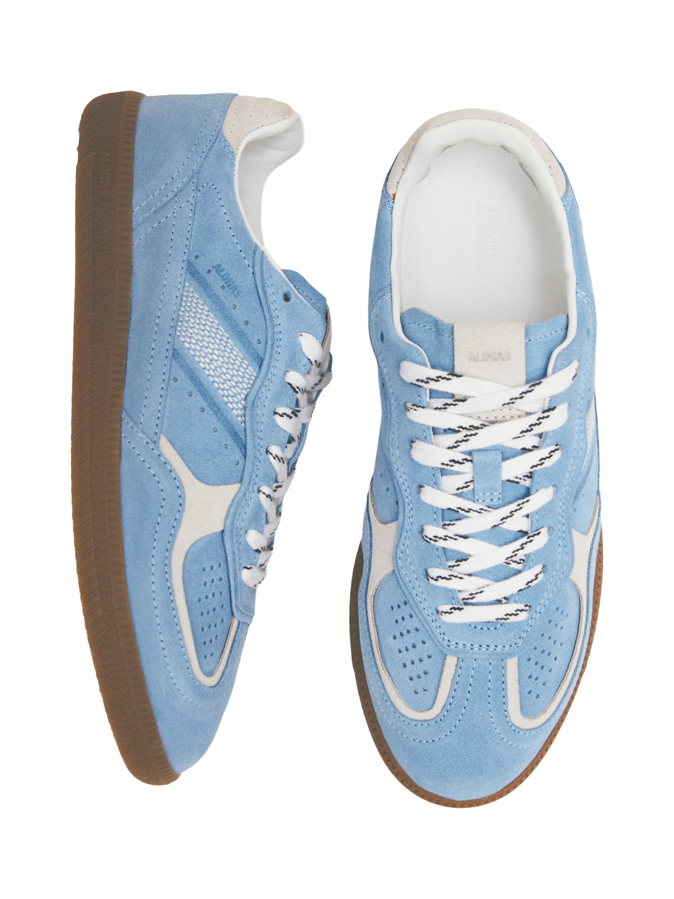 Product image 6 of 7, which shows ALOHAS TB.490 Rife Suede Blend Trainers, Cornflower Blue, EU37