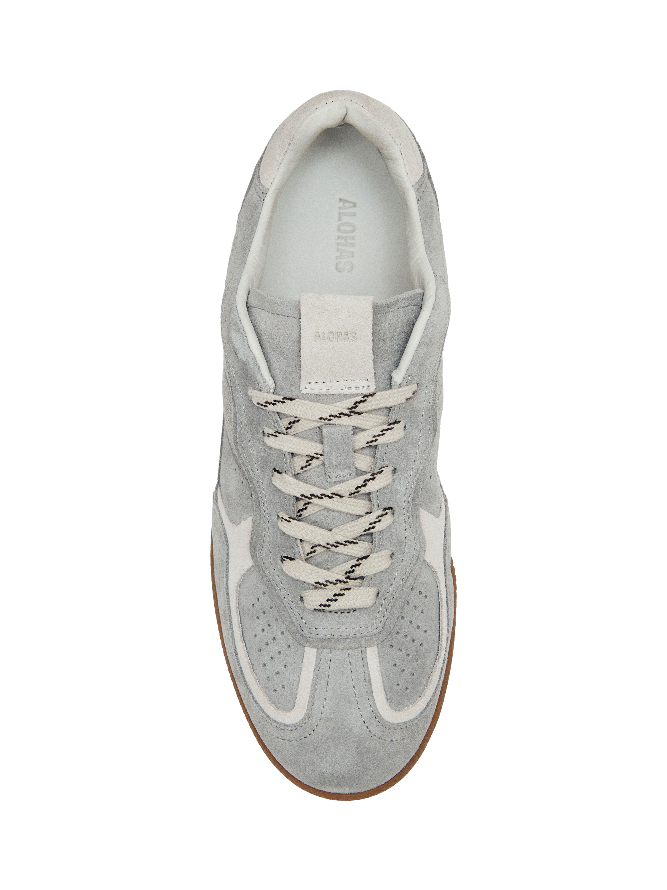 Product image 2 of 3, which shows ALOHAS TB.490 Rife Suede Blend Trainers, Grey, EU37