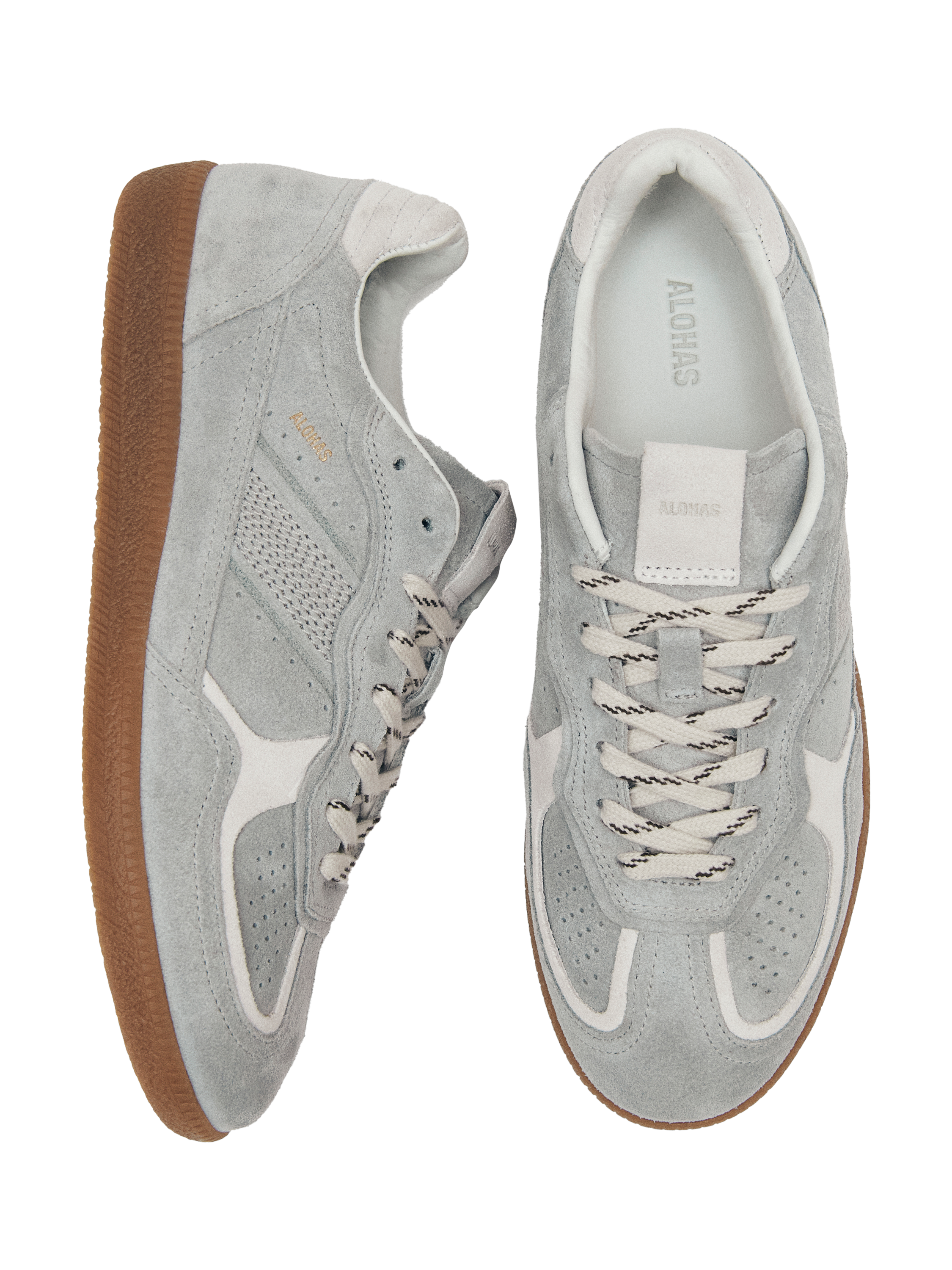 Product image 3 of 3, which shows ALOHAS TB.490 Rife Suede Blend Trainers, Grey, EU37