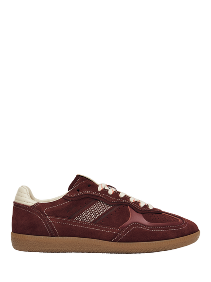 ALOHAS TB.490 Rife Suede Blend Trainers, Burgundy/Cream, Burgundy/Cream