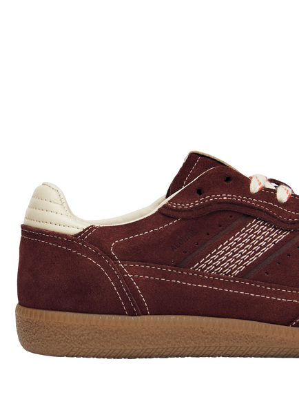 ALOHAS TB.490 Rife Suede Blend Trainers, Burgundy/Cream - view 2, Burgundy/Cream