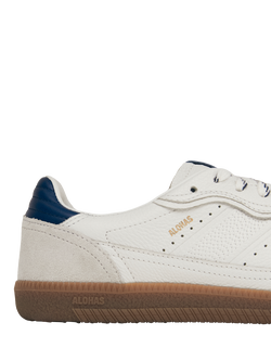 ALOHAS TB.490 Rife Suede Blend Trainers, Grain White/Navy - view 2, Grain White/Navy