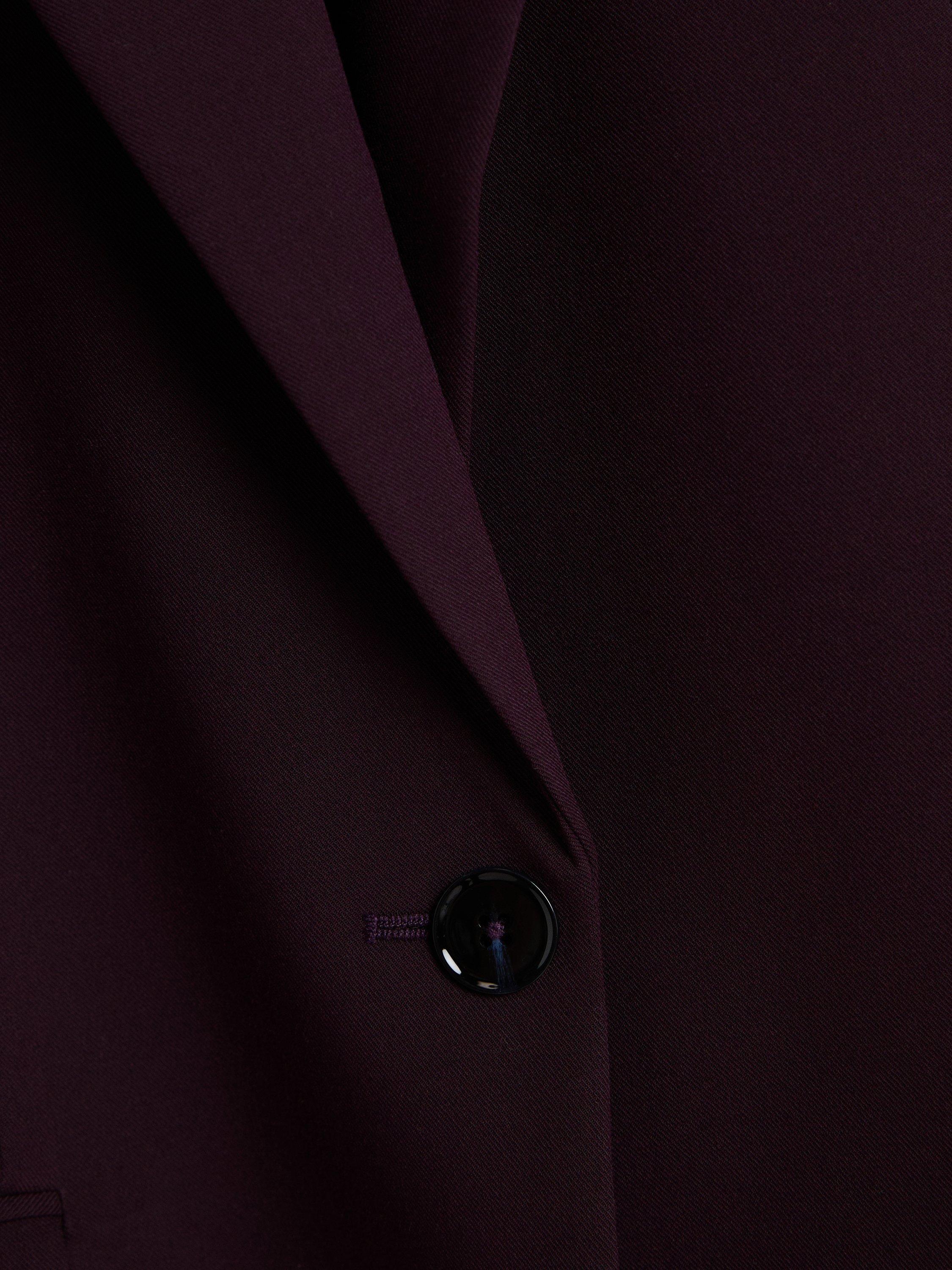 Product image 4 of 8, which shows Mango Gabi Single Button Blazer, Dark Red, XS