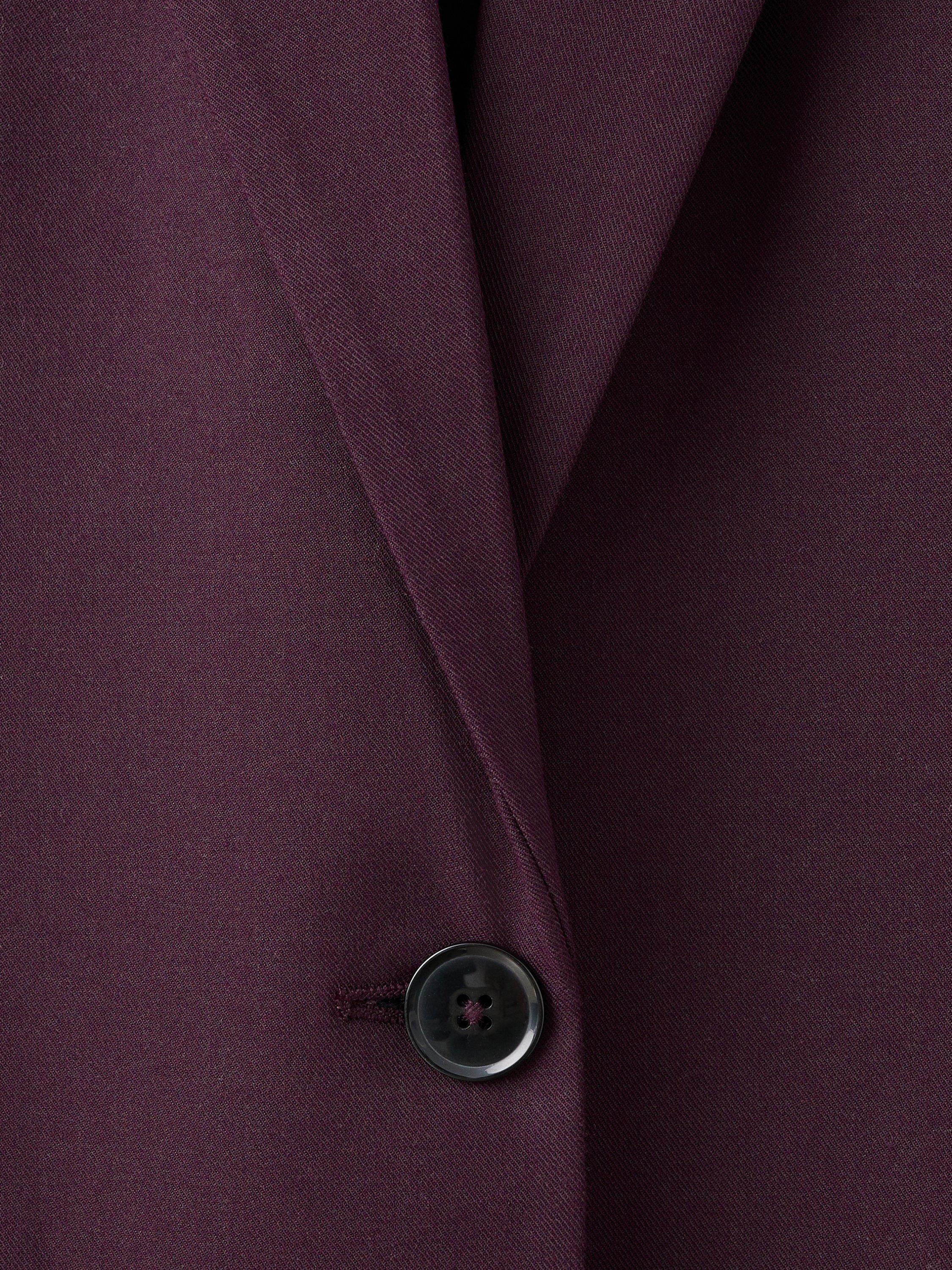 Product image 5 of 8, which shows Mango Gabi Single Button Blazer, Dark Red, XS