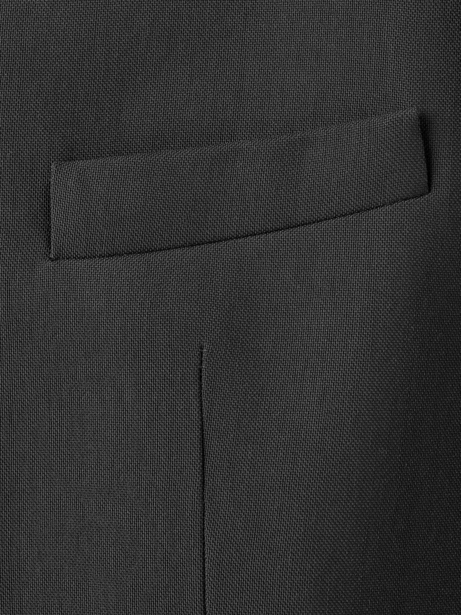 Product image 7 of 7, which shows Mango Praga Collarless Blazer, Black, L