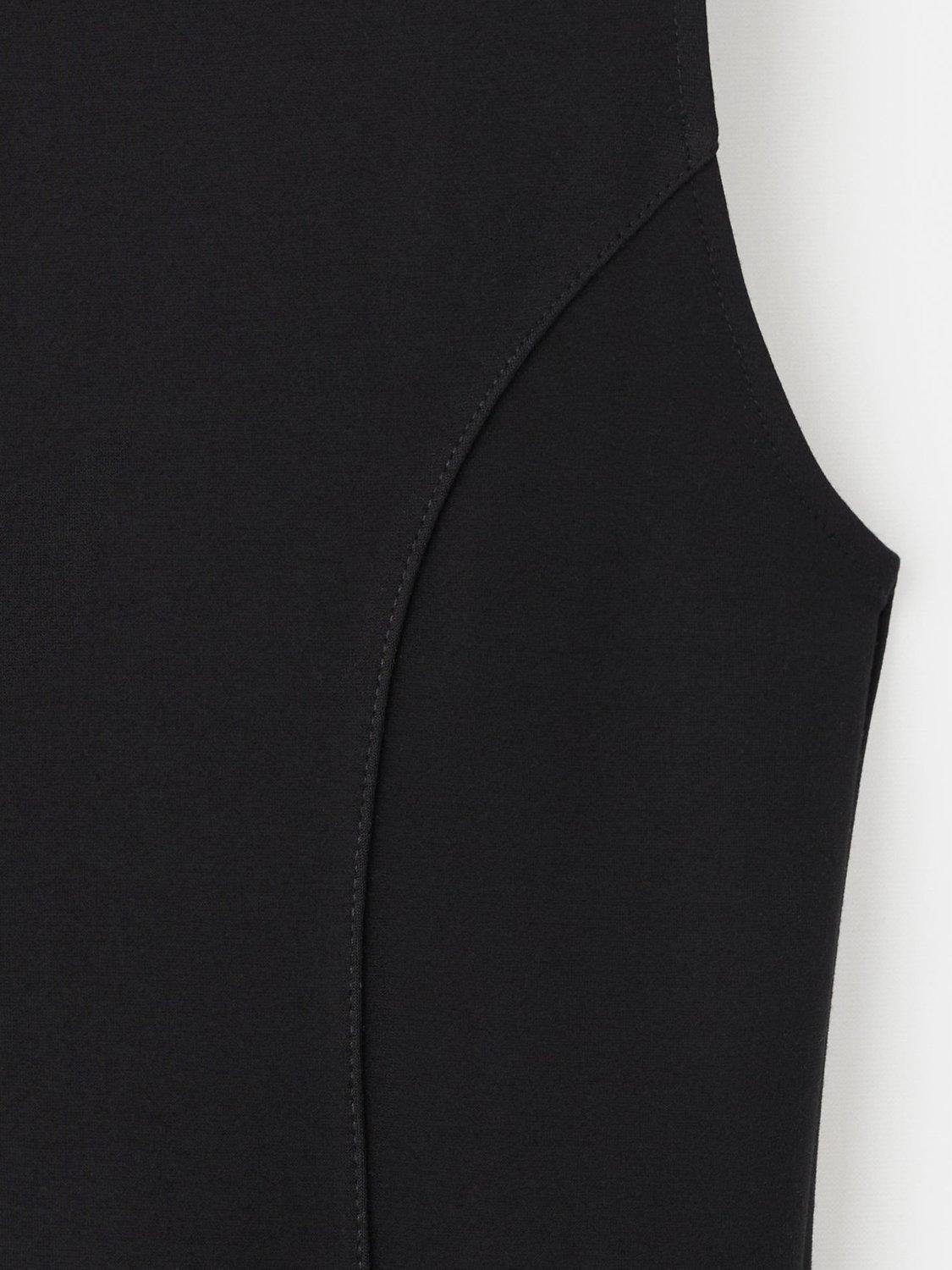 Product image 8 of 8, which shows Mango Leti Sleeveless Midi Dress, Black, 4