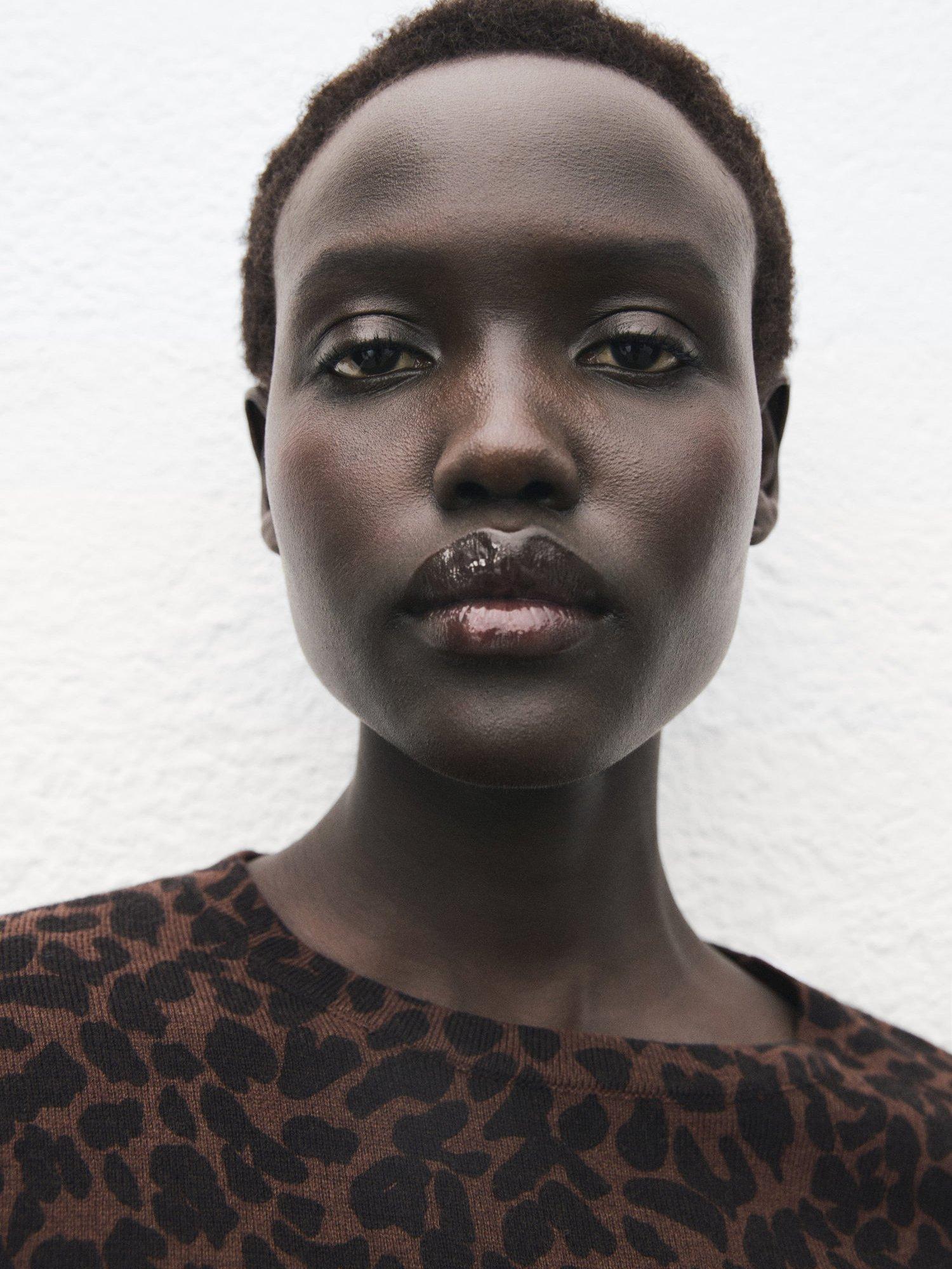 Product image 6 of 9, which shows Mango Jaguar Fine Knit Jumper, Dark Brown, 4XL