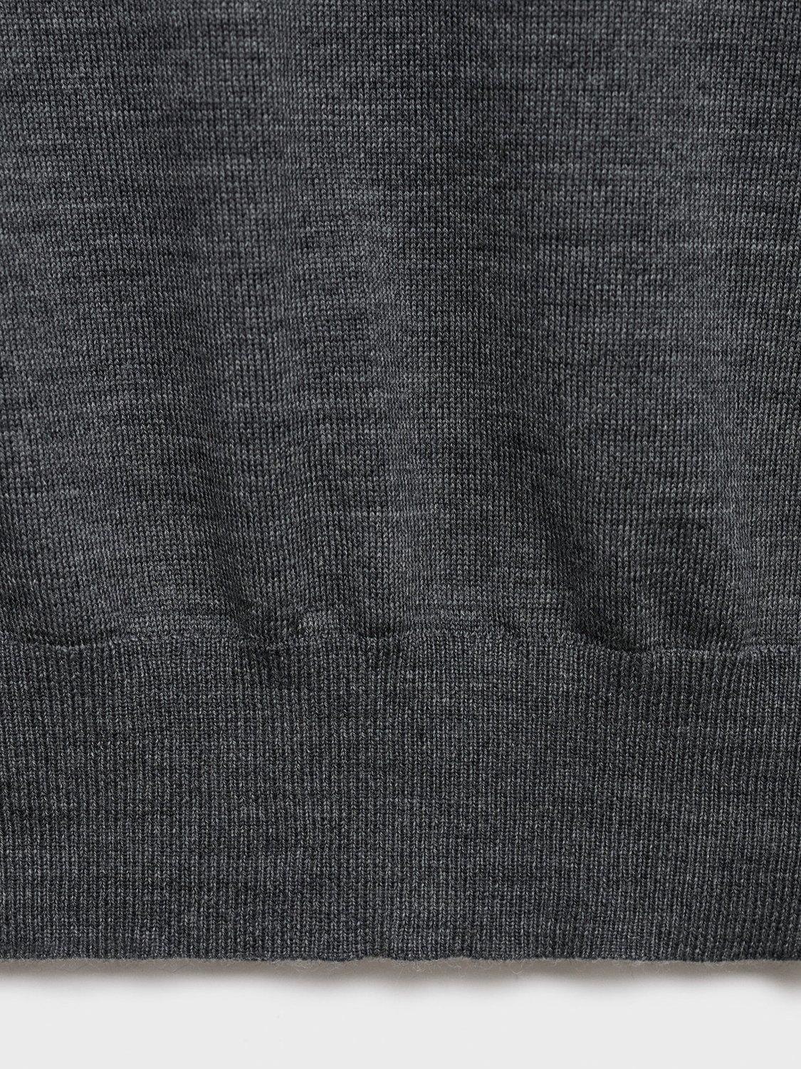 Product image 5 of 7, which shows Mango Kelly Pure Wool Knit Top, Medium Grey, XS