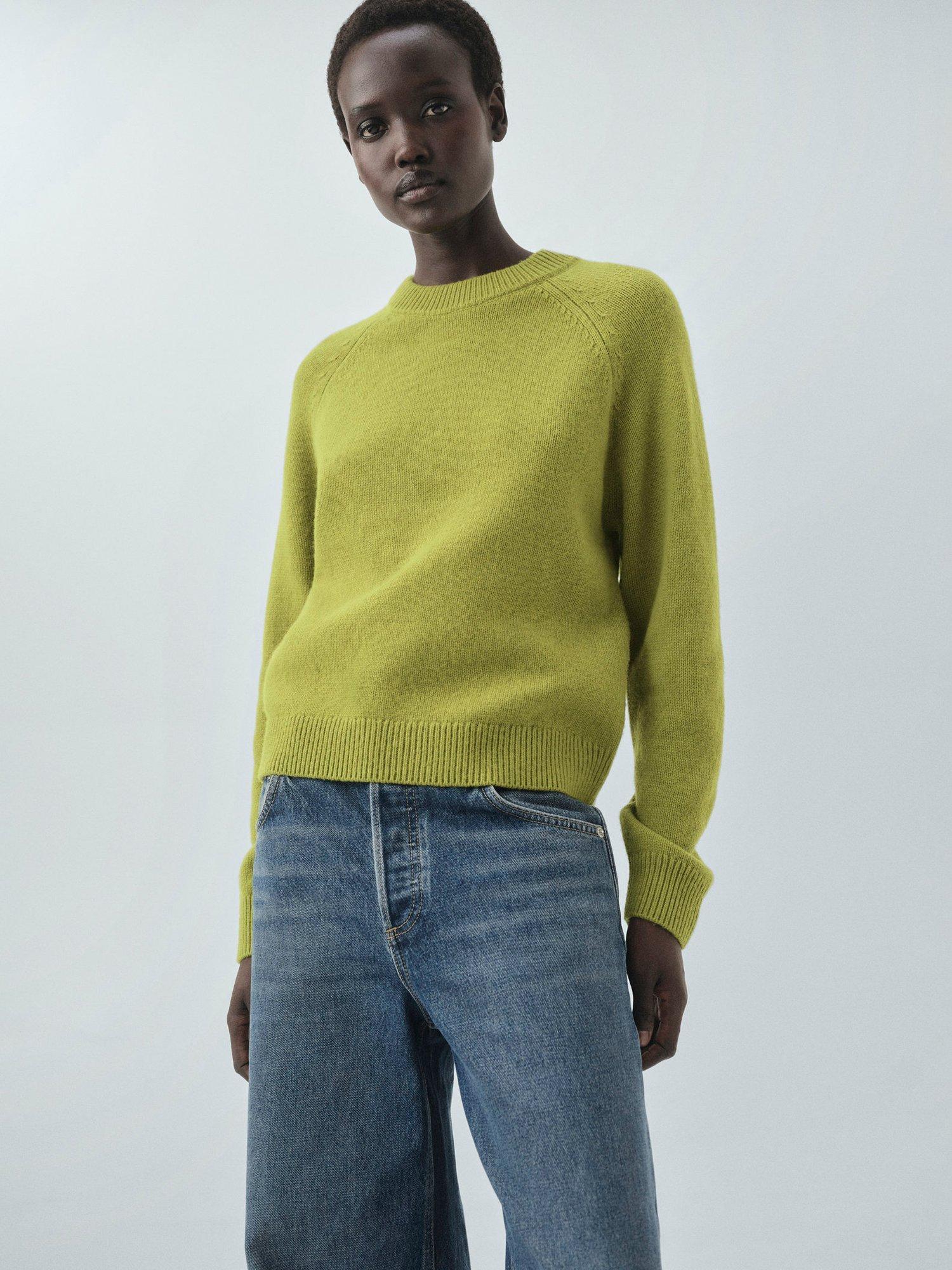 Mango Scorpius Crew Neck Wool Blend Jumper