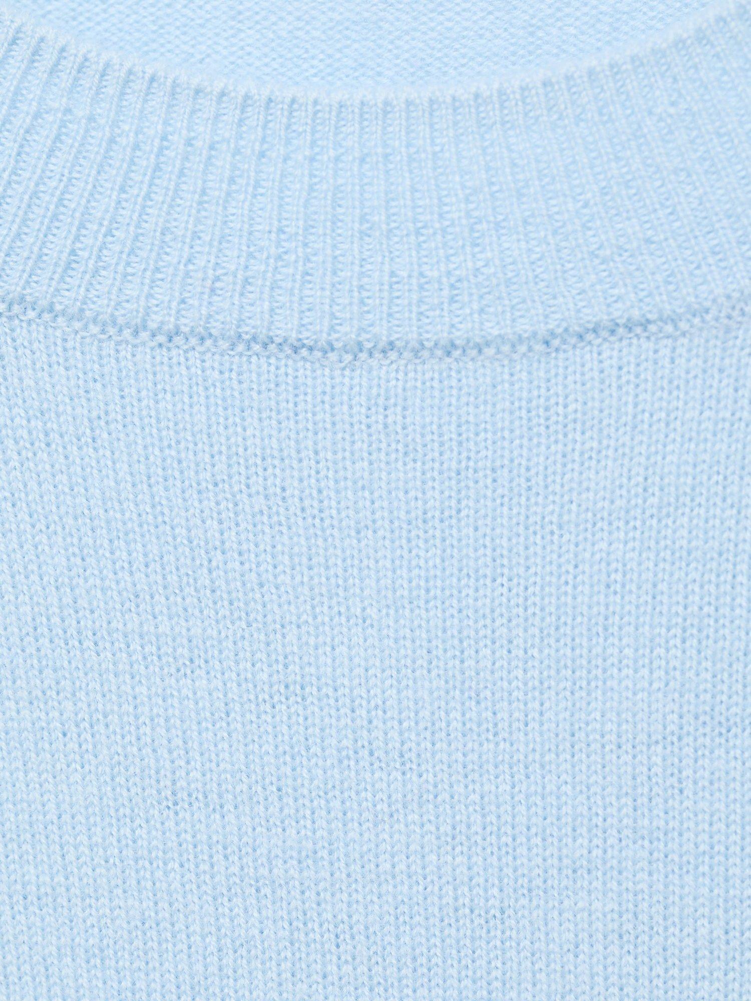 Product image 8 of 8, which shows Mango Serrano Pure Wool Jumper, Pastel Blue, XL