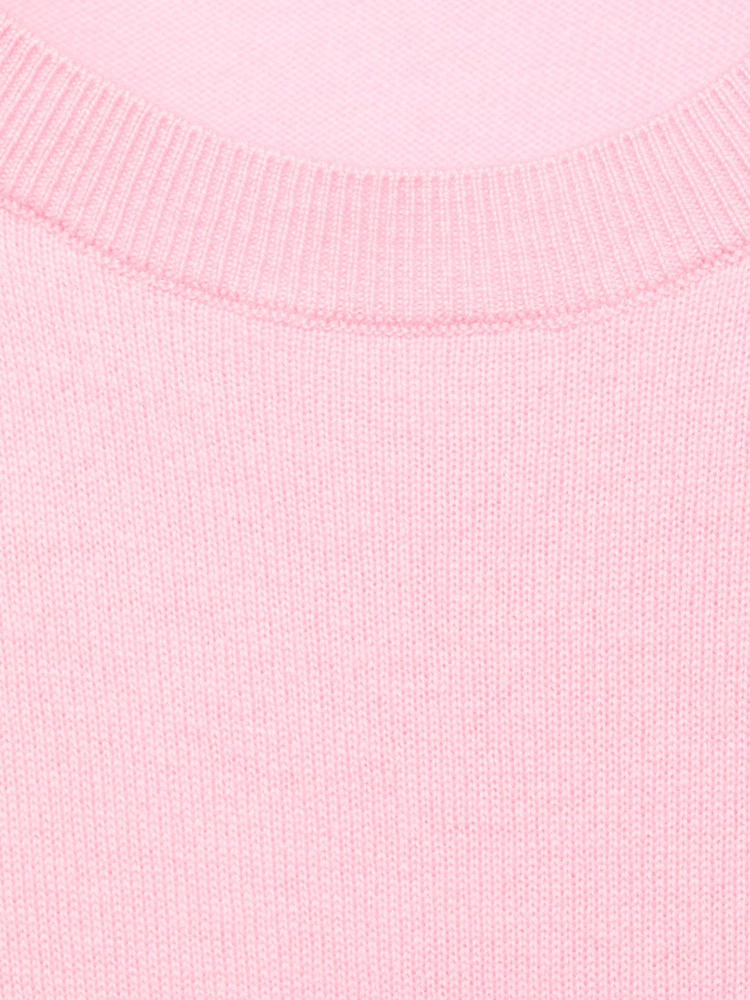 Product image 8 of 8, which shows Mango Taurus Wool Rich Knit Top, Pink, S