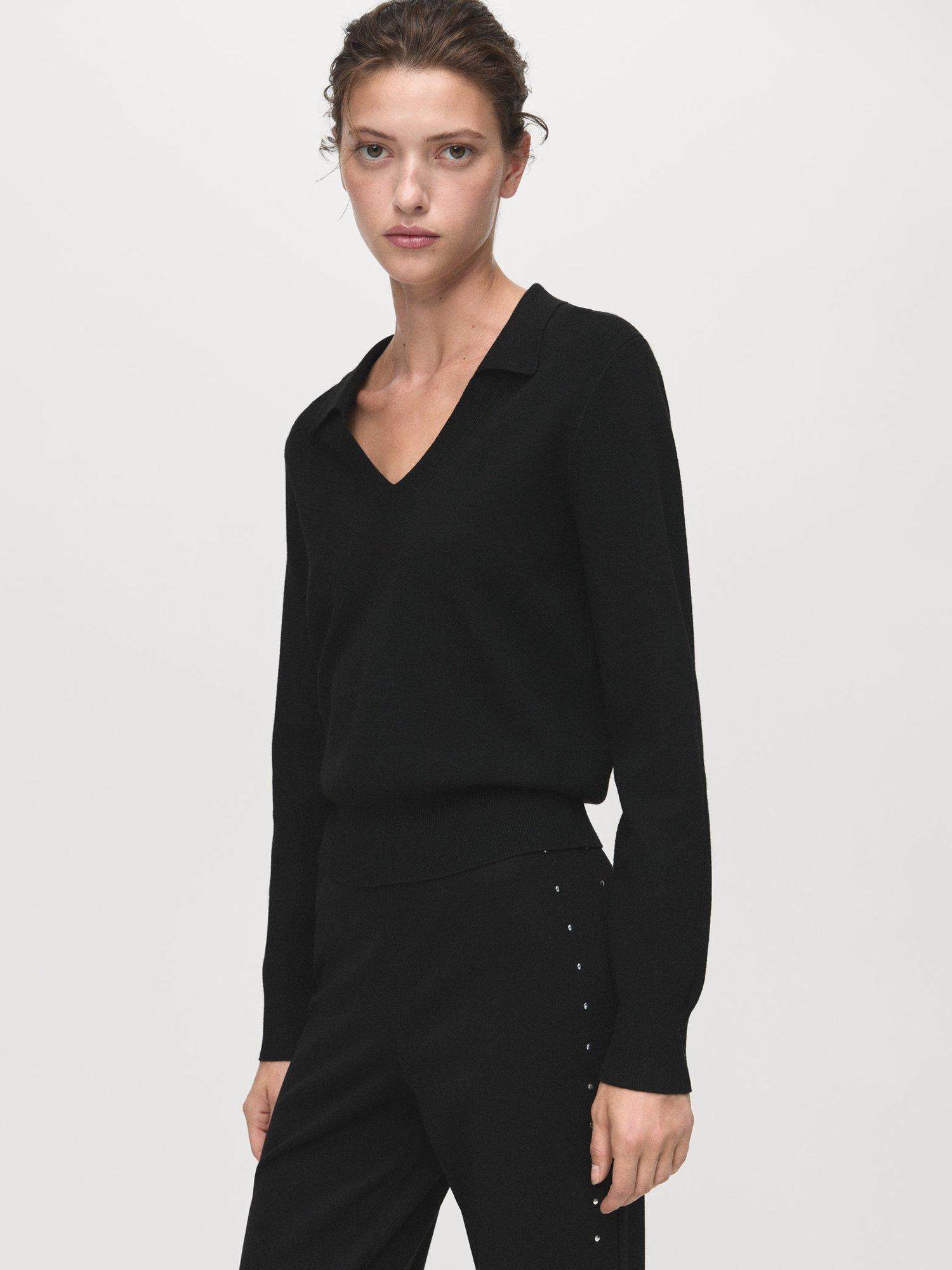 Product image 6 of 8, which shows Mango Atlanta Rhinestone Leggings, Black, XS