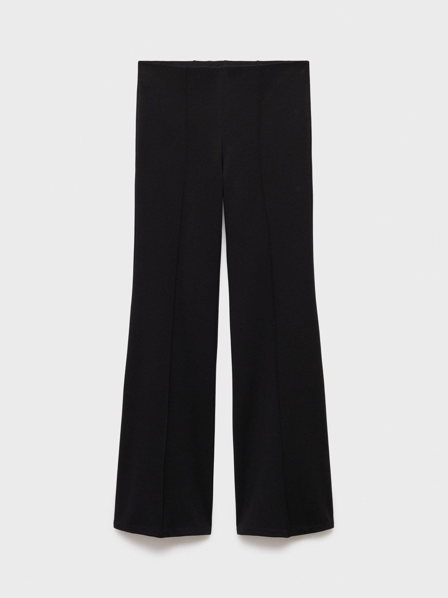 Product image 3 of 9, which shows Mango Delfi Seam Detail Leggings, Black, XXXL