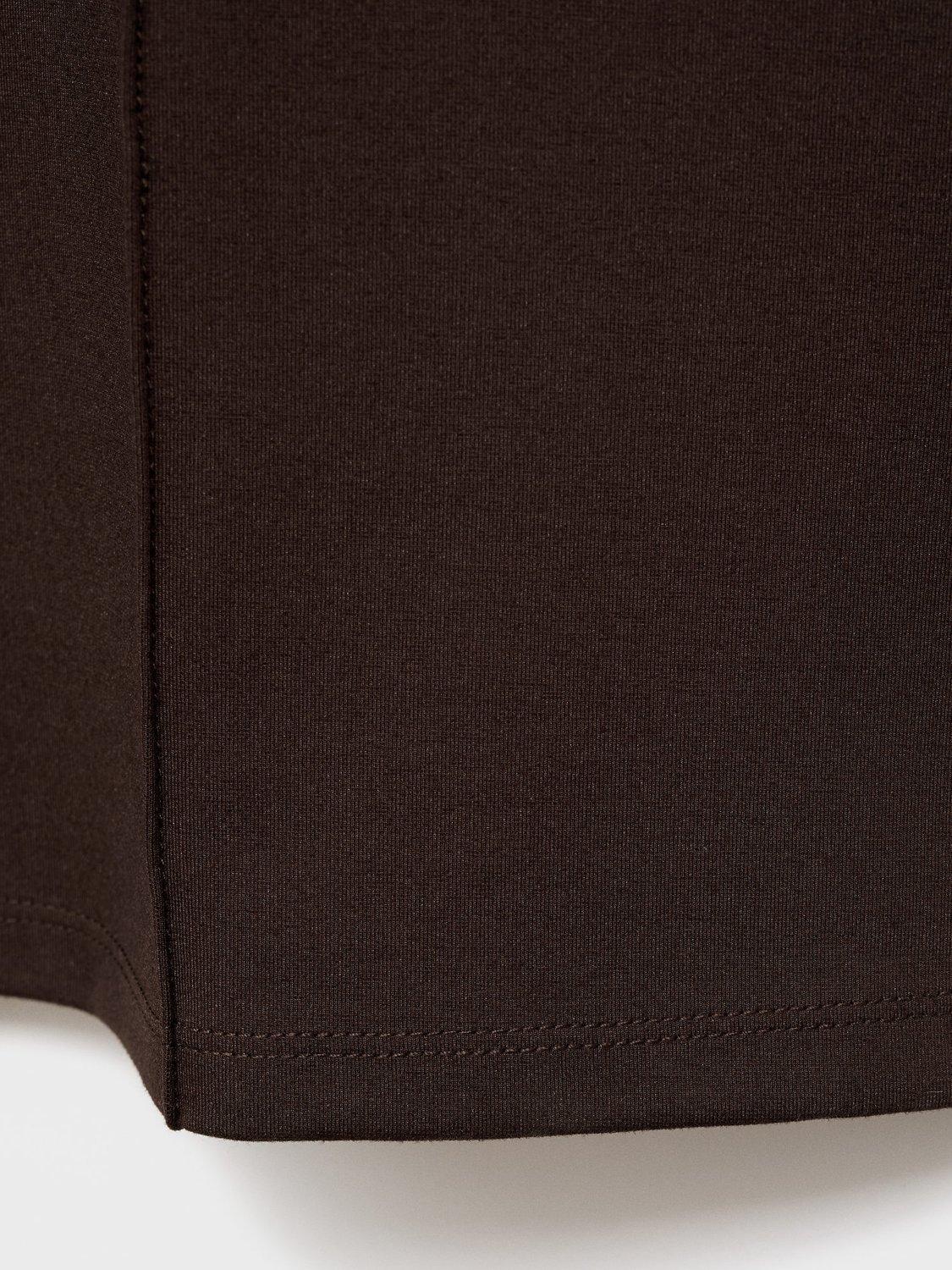 Product image 5 of 8, which shows Mango Delfi Seam Detail Leggings, Brown, XS