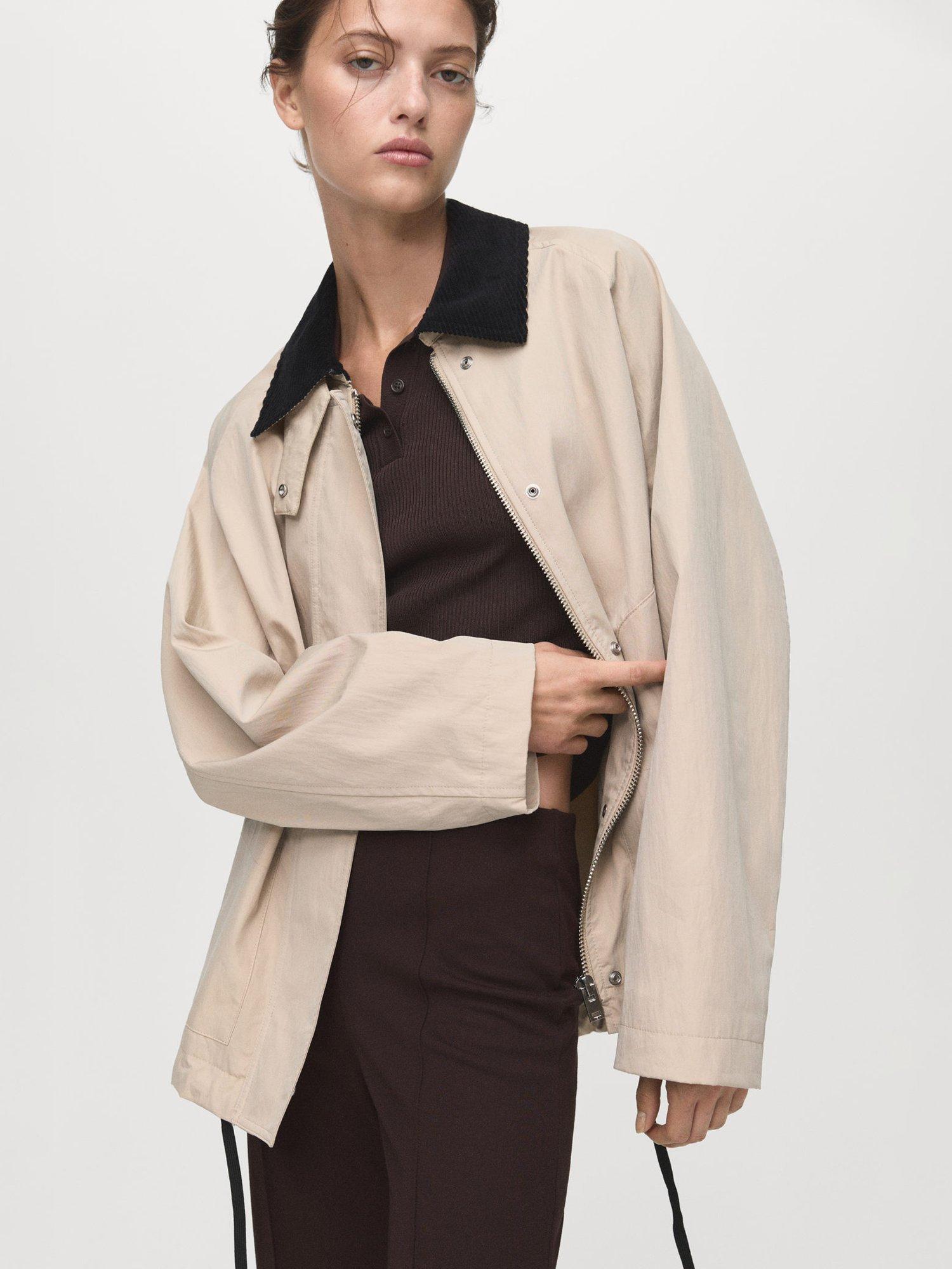 Product image 6 of 8, which shows Mango Delfi Seam Detail Leggings, Brown, XS