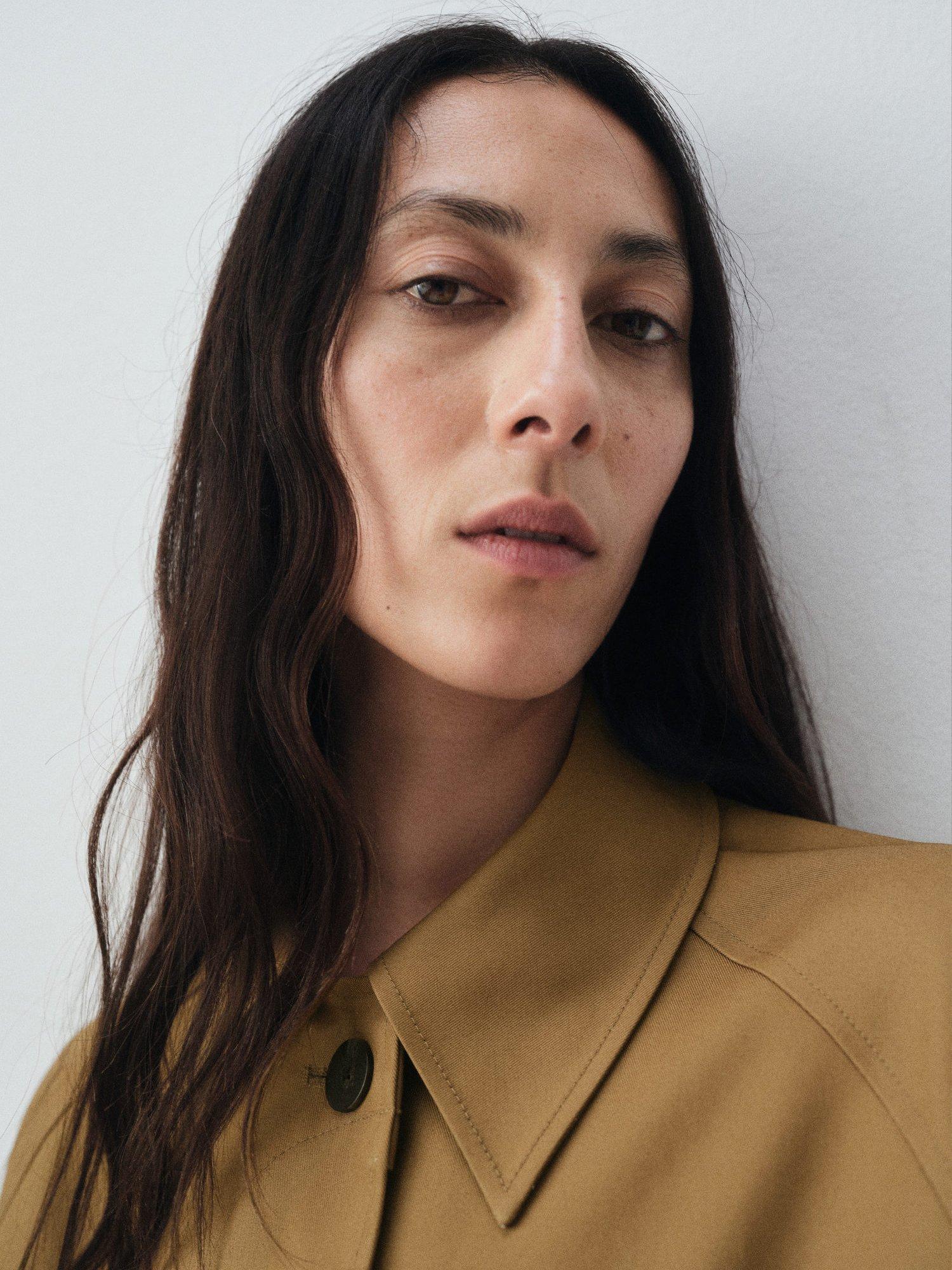 Product image 6 of 7, which shows Mango Berryo Oversized Trench Coat, Medium Brown, L