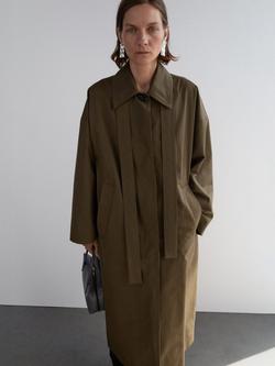 Mango Linz Oversized Trench Coat, Medium Brown - view 2, Medium Brown