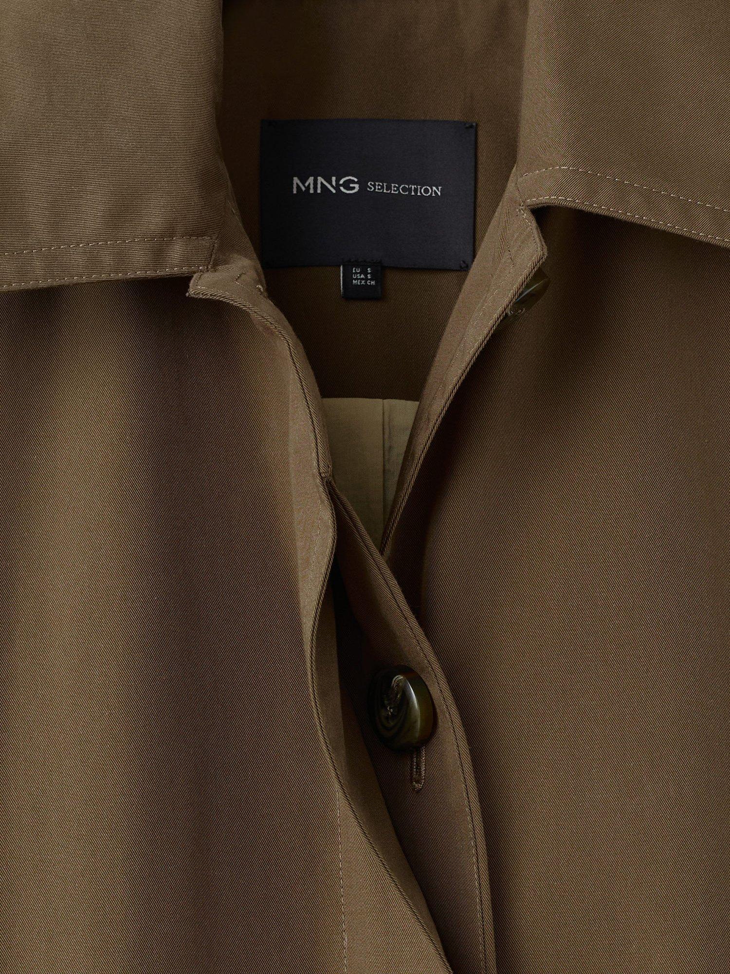 Product image 7 of 8, which shows Mango Linz Oversized Trench Coat, Medium Brown, S