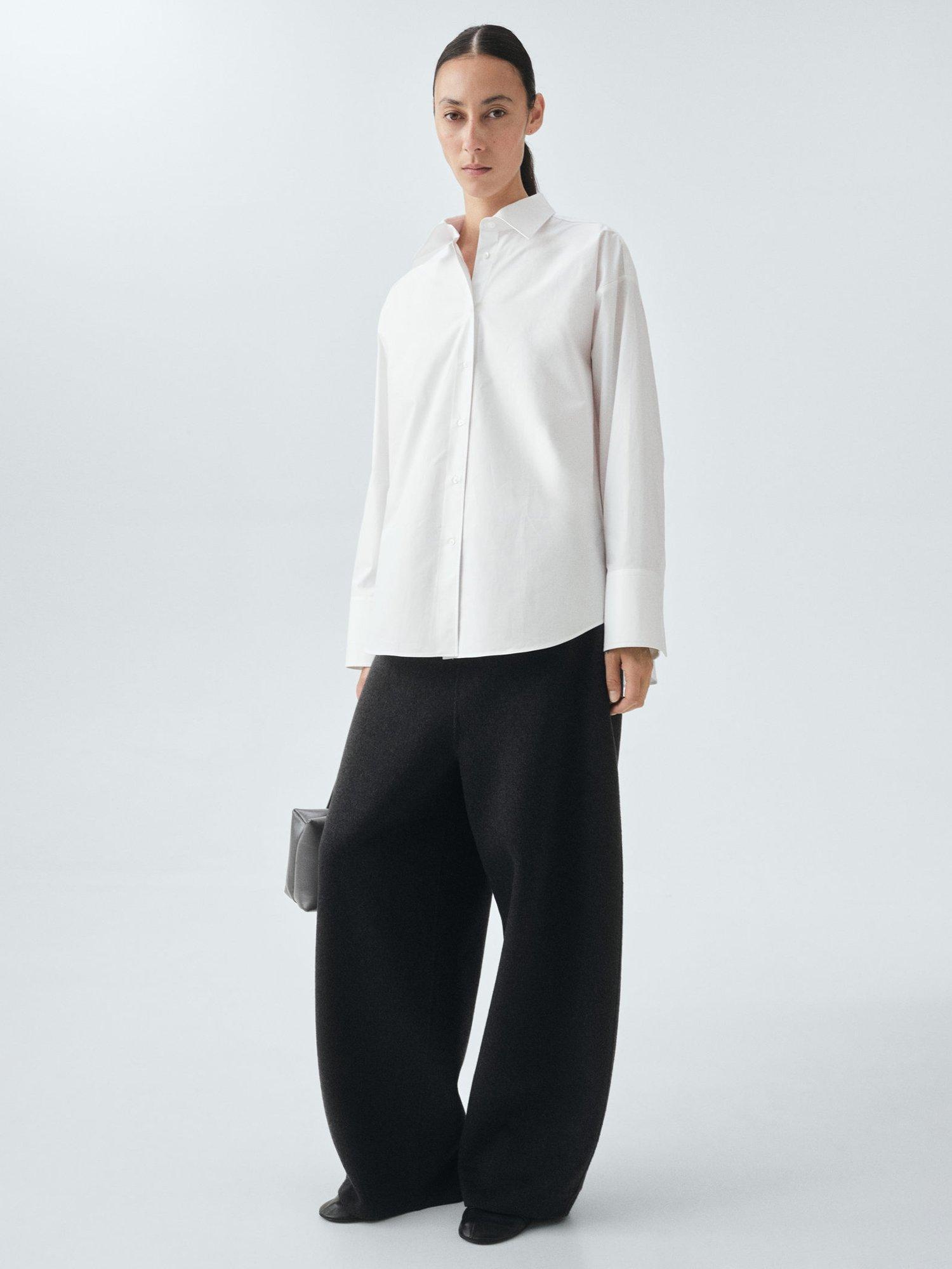 Product image 2 of 8, which shows Mango Rialto Oversized Shirt, White, 8